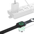 Tech-Protect MC01 UltraBoost magneettilaturi Apple Watch -kellolle 120cm:n Type-C kaapelilla - valkoinen