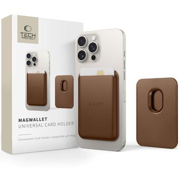 Tech-Protect MagWallet MagSafe -korttipidike - Ruskea