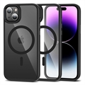 iPhone 15 Tech-Protect Magmat Kotelo - MagSafe-yhteensopiva - Musta / Kirkas