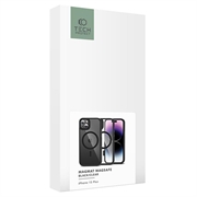 iPhone 15 Plus Tech-Protect Magmat Kotelo - MagSafe-yhteensopiva - Läpikuultava Musta