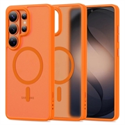 Samsung Galaxy S26 Ultra Tech-Protect Magmat Kotelo - MagSafe-yhteensopiva - Matta oranssi