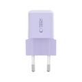 Tech-Protect NCM25 25W USB-C-laturi - Power Delivery - Vauvan violetti