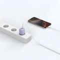 Tech-Protect NCM25 25W USB-C-laturi - Power Delivery - Vauvan violetti