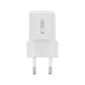 Tech-Protect NCM25 25W USB-C-laturi - Power Delivery - Valkoinen