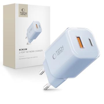 Tech-Protect NCM33W Kaksoisporttinen 30W seinälaturi