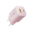 Tech-Protect NCM33W Kaksoisporttinen 30W seinälaturi - vaaleanpunainen