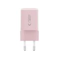 Tech-Protect NCM33W Kaksoisporttinen 30W seinälaturi - vaaleanpunainen