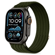 Tech-Protect-nylonurheiluhihna - Apple Watch 8/9/10/11/SE/Ultra - 44/45/46/49mm - armeijanvihreä