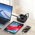 Tech-Protect PCS3X4 Jatkojohto - 3 verkkopistorasiaa, 2 USB-A ja 2 USB-C-porttia, 2m kaapeli - musta