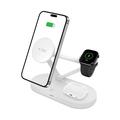 Tech-Protect QI15W-A41 3-in-1 MagSafe langaton laturi - 15W/3W/2.5W - Valkoinen