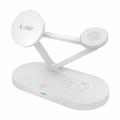 Tech-Protect QI15W-A41 3-in-1 MagSafe langaton laturi - 15W/3W/2.5W - Valkoinen