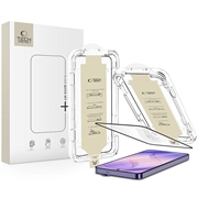 Samsung Galaxy S26 Ultra Tech-Protect Quick Set AR+ -karkaistu lasisuojakalvo - Musta reuna