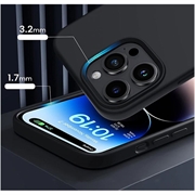 iPhone 14 Pro Max Tech-Protect Silicone MagSafe Suojakuori (Avoin pakkaus - Tyydyttävä) - Musta