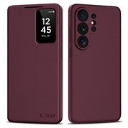 Samsung Galaxy S26 Ultra Tech-Protect Smart Clear View Käännä kotelo korttipaikalla - Mulperipuu