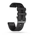 Tech-Protect Smooth Universal Garmin silikonihihna - 26mm - musta