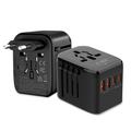 Tech-Protect TA200 Universal Travel Adapter - EU, UK, US, AU - musta