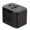 Tech-Protect TA200 Universal Travel Adapter - EU, UK, US, AU - musta