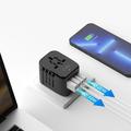 Tech-Protect TA200 Universal Travel Adapter - EU, UK, US, AU - musta