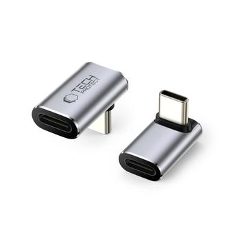 Tech-Protect UltraBoost AA02 40Gbps kulma USB-C-sovitin - harmaa