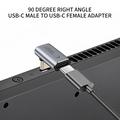 Tech-Protect UltraBoost AA02 40Gbps kulma USB-C-sovitin - harmaa
