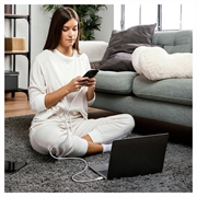 Tech-Protect UltraBoost Classic C-tyypin kaapeli - PD60W/3A, 2m - valkoinen