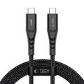 Tech-Protect Ultraboost UB11T USB-C -kaapeli - PD 240W/QC 4.0, 2m - musta