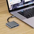 Tech-Protect V1 3-in-1 USB-C-moniporttikeskitin - USB-A / USB-C / HDMI - harmaa