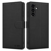 Samsung Galaxy A27 Tech-Protect lompakkokotelo magneetilla ja jalustalla - Musta