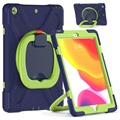 Tech-Protect X-Armor iPad 10.2 2019/2020/2021 Kotelo - Tummansininen / Limenvihreä