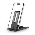 Tech-Protect Z5 Taitettava alumiiniteline älypuhelimille, tablet-laitteille ja e-lukulaitteille - 4" - 8.3" - musta