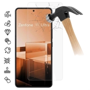 Asus Zenfone 11 Ultra Panssarilasi - 9H - Case Friendly - Läpinäkyvä