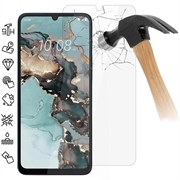 HTC Wildfire E5 Plus Temperoitu Panssarilasi - 9H - Case Friendly - Läpinäkyvä