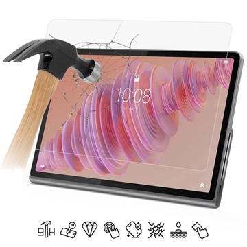 Lenovo Tab Plus Temperoitu Panssarilasi - 9H - Case Friendly - Läpinäkyvä