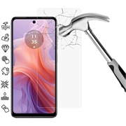 Motorola Moto E14 Temperoitu Panssarilasi - 9H - Case Friendly - Läpinäkyvä
