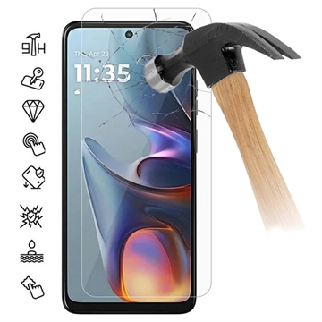 Motorola Moto E15 Temperoitu Panssarilasi - 9H - Case Friendly - Läpinäkyvä