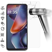 Motorola Moto G (2025) Temperoitu Panssarilasi - 9H - Case Friendly - Läpinäkyvä
