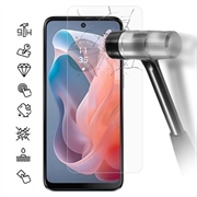 Motorola Moto G04 Panssarilasi - 9H, 0.3mm - Case Friendly  - Läpinäkyvä