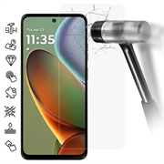 Motorola Moto G15 Temperoitu Panssarilasi - 9H - Case Friendly - Läpinäkyvä