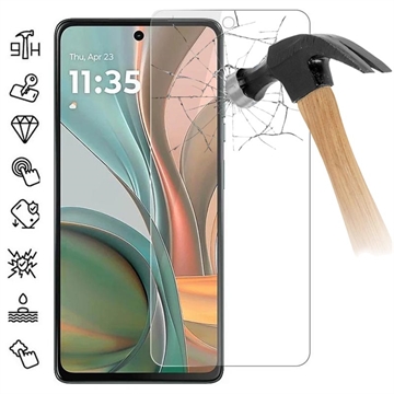 Motorola Moto G75 Temperoitu Panssarilasi - 9H - Case Friendly - Läpinäkyvä