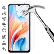 Oppo A2x suojalasi - 9H - Case Friendly - Läpinäkyvä