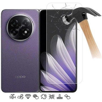 Oppo Find N5 karkaistua lasia näytönsuoja - 9H - Case Friendly - läpinäkyvää