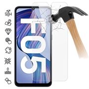 Samsung Galaxy F05 Temperoitu Panssarilasi - 9H - Case Friendly - Läpinäkyvä