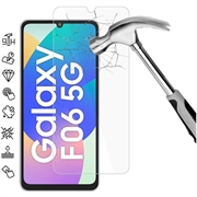 Samsung Galaxy F06 5G Temperoitu Panssarilasi - 9H - Case Friendly - Läpinäkyvä