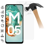 Samsung Galaxy M05 Temperoitu Panssarilasi - 9H - Case Friendly - Läpinäkyvä