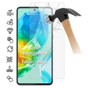Samsung Galaxy M55s Temperoitu Panssarilasi - 9H - Case Friendly - Läpinäkyvä