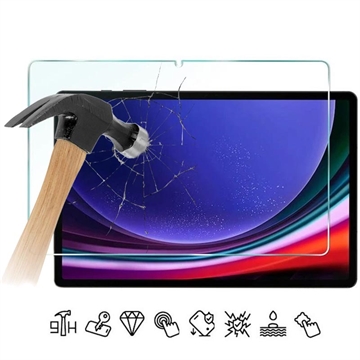Samsung Galaxy Tab S9 FE+ Panssarilasi - 9H - Case Friendly - Läpinäkyvä