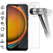Samsung Galaxy XCover7 Pro karkaistua lasia näytönsuoja - 9H - Case Friendly - läpinäkyvää