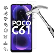 Xiaomi Poco C61 Panssarilasi - 9H, 0.3mm - Case Friendly  - Läpinäkyvä