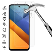 Xiaomi Poco M6 4G Temperoitu Panssarilasi - 9H - Case Friendly - Läpinäkyvä