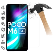 Xiaomi Poco M6 Panssarilasi - 9H - Case Friendly - Läpinäkyvä